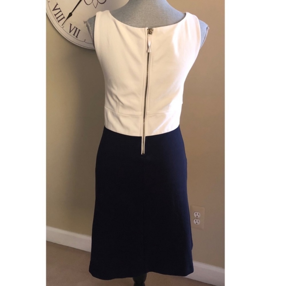 J CREW COLORBLOCK PONTE V-NECK DRESS - Picture 4 of 7